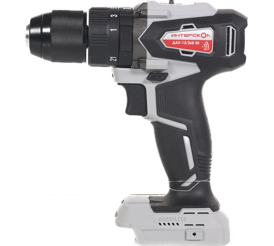 Изображение товара Бесщеточная ударная аккумуляторная дрель-шуруповерт Интерскол ДА-13/36В 50 Li-ion АПИ (картон, без аккум. и ЗУ) 851.0.0.70