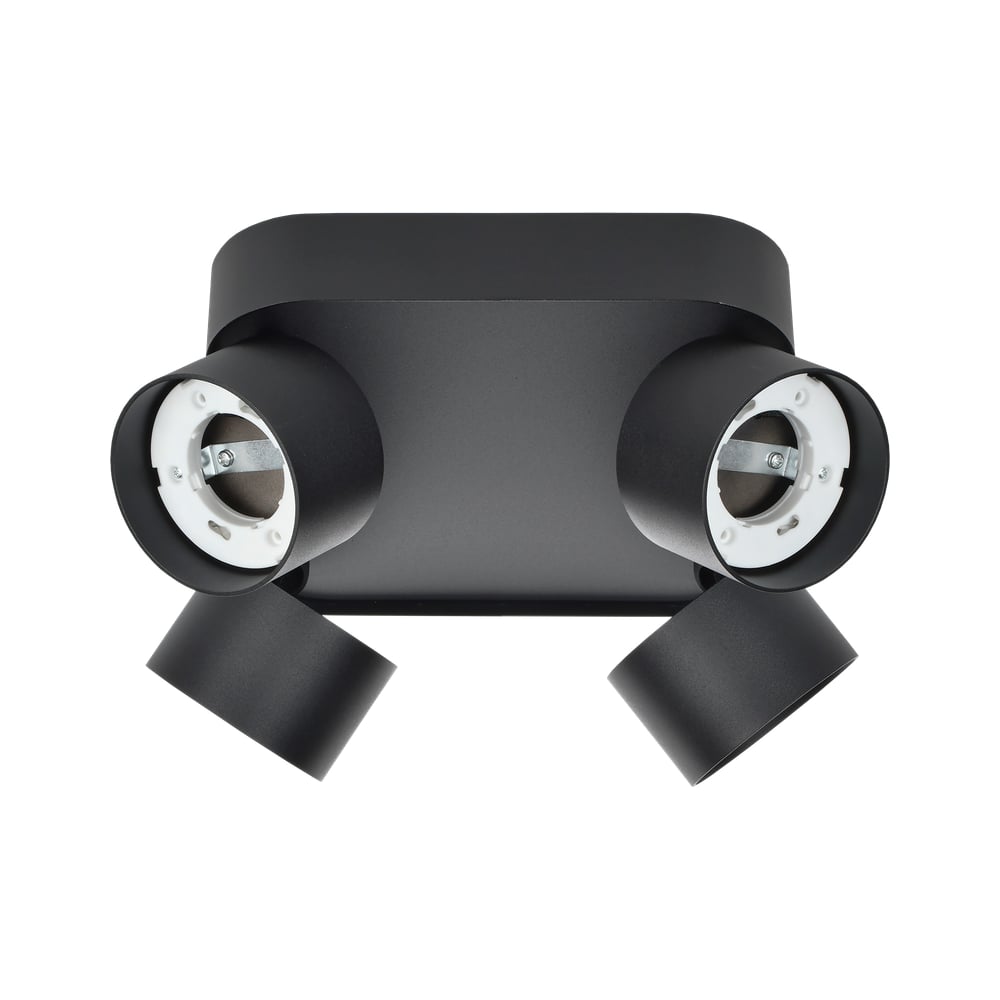 Изображение товара Современный потолочный светильник IEK 4044 наклонный 4хGX53 черный