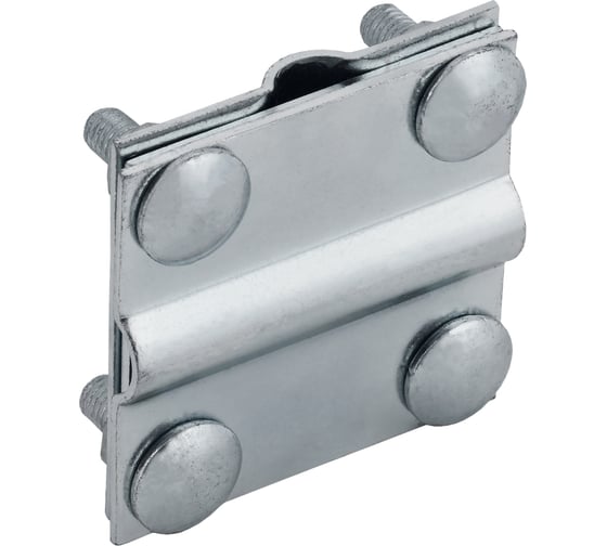 Изображение товара Зажим крестообразный с разделителем полоса/пруток-полоса/пруток IEK 40/12мм оцинкованная сталь HDZ ZCC18-14-1-12-40