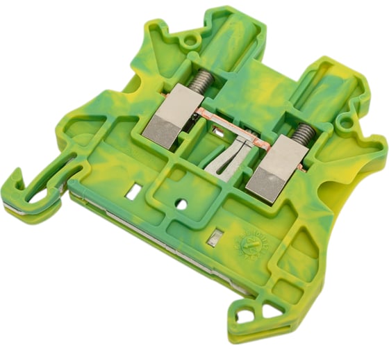 Изображение товара Винтовой клеммник Systeme Electric с заземлением 2.5кв.мм 2 точки подключения NSYTRV22PE