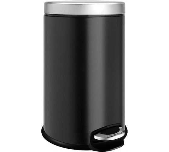 Изображение товара Педальное ведро WeltWasser WW ERFIE BL 8 л черный матовый 10000000897
