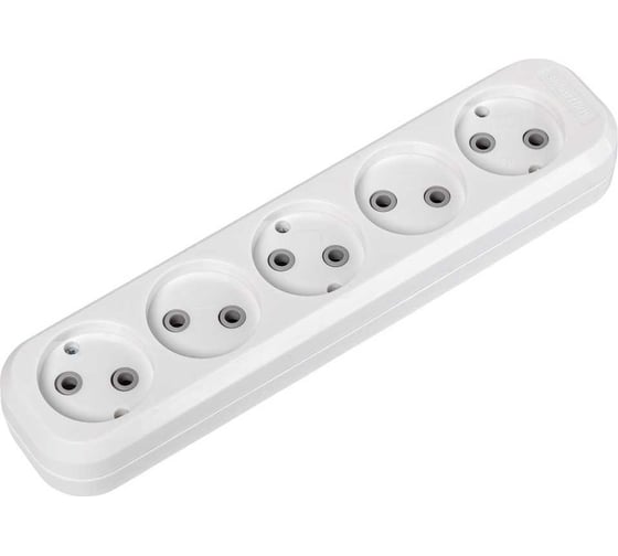 Изображение товара Колодка бытовая Smartbuy 5 гнезд 10А/2,2кВт без заземления SBE-10-5-00-N
