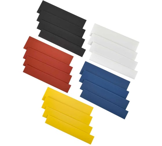 Изображение товара Набор ТТУ IEK нг-LS 8/4-10/5-12/6-14/7 Ж/С/К/Ч/Б 20x8см/упак UDRS-D8-D14-10-2