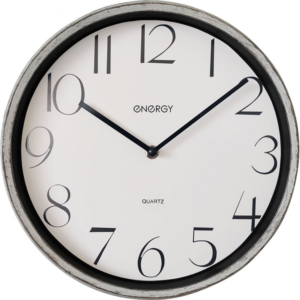 Настенные кварцевые часы ENERGY часы наручные кварцевые мужские d 4 1 см водонепроницаемые