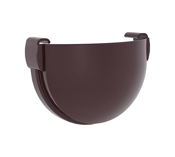 Изображение товара Заглушка желоба Grand Line Дизайн 135 ПВХ GL шоколадный (RAL 8017) 422283