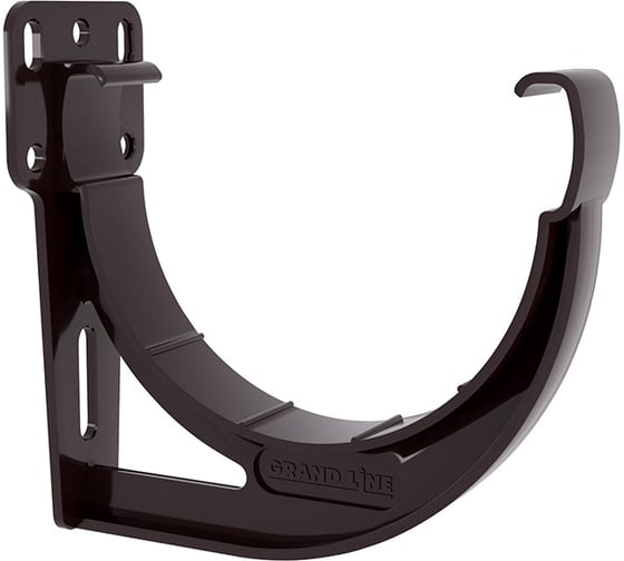 Изображение товара Кронштейн желоба Grand Line slider Дизайн 135 ПВХ GL коричневый (RR32) 422302