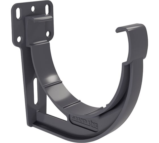Изображение товара Кронштейн желоба Grand Line slider Дизайн 135 ПВХ GL графит (RAL7024) 422310