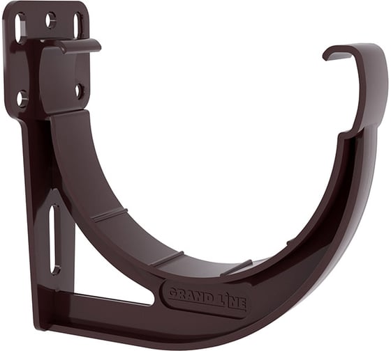 Изображение товара Кронштейн желоба Grand Line slider Дизайн 135 ПВХ GL шоколадный (8017) 422286