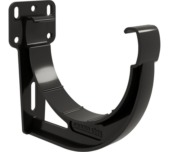 Изображение товара Кронштейн желоба Grand Line slider Дизайн 135 ПВХ GL черный (RAL 9005) 458390