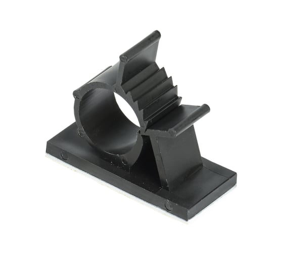 Изображение товара Клипса самоклеящаяся IEK КС-15 черная 24шт UHP40-D15-K02