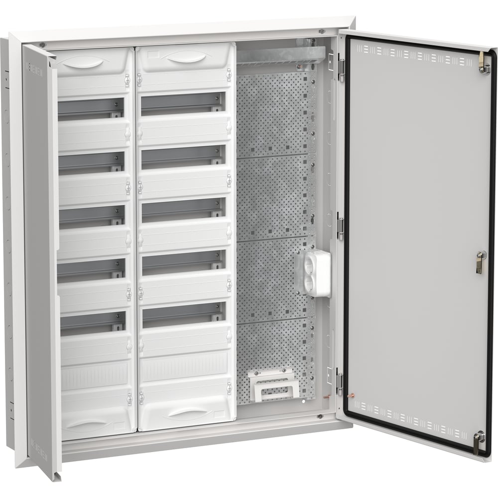 Изображение товара Корпус комбинированный IEK TITAN 5 ЩРв-144 встраиваемый стальной белый