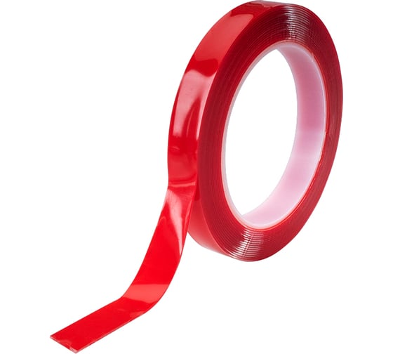 Изображение товара Двустронняя монтажная клейкая лента AURA акрил, прозрачная, 0,8мм x 15мм, в мотке 5 м ZTC-A215T