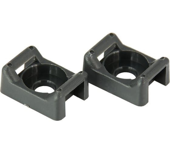 Изображение товара Держатель для стяжек AURA полиэтилен 5 мм 50 шт., черный ACT-1001