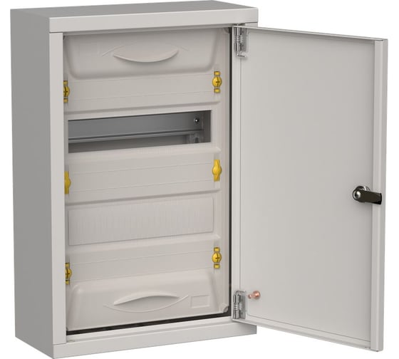 Изображение товара Корпус металлический IEK TITAN 5 ЩРн-24 (1x24) 460x310x140 IP31 серый TI5-50-N-024-31-7035