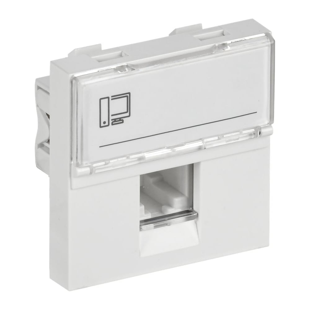 Изображение товара Розетка IEK PRIMER РКИ-20-00-П-6 RJ45 кат 6 для кабель-каналов белая