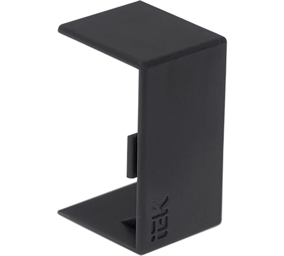 Изображение товара Соединитель на стык IEK ELECOR КМС 20x10 черный (4шт/упак) EL-KK10D-S-020-010-K02