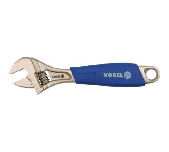 Изображение товара Разводной ключ VOREL с прорезиненной ручкой 200мм 54056