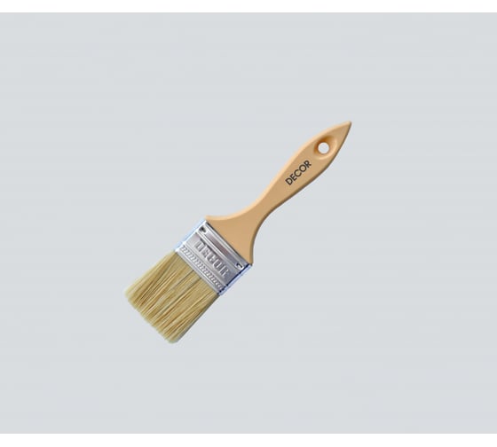 Изображение товара Кисть DECOR Неделька: Понедельник 20х10 мм, светлая смешанная щетина, пластиковая ручка 126005