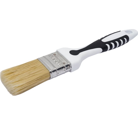 Изображение товара Кисть DECOR Black White универсальная 35х15мм, светлая смешанная щетина, 2К ручка 880-035