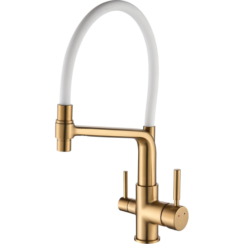 Изображение товара Смеситель для кухни Rose R658G с гибким изливом и подключением фильтра