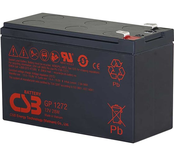 Изображение товара Аккумулятор для ИБП CSB GP1272 12V28W УТ-00000099
