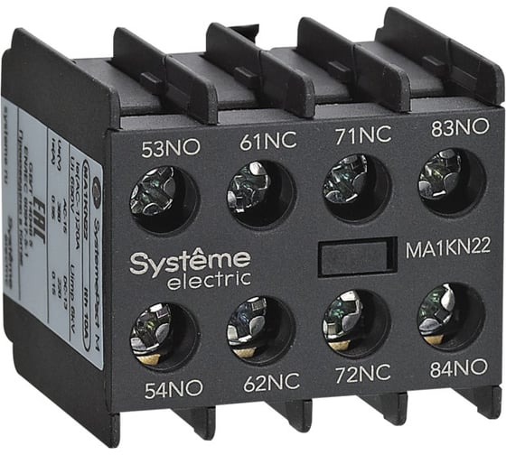 Изображение товара Блок дополнительных контактов Systeme Electric MA1KN 4НЗ MA1KN04