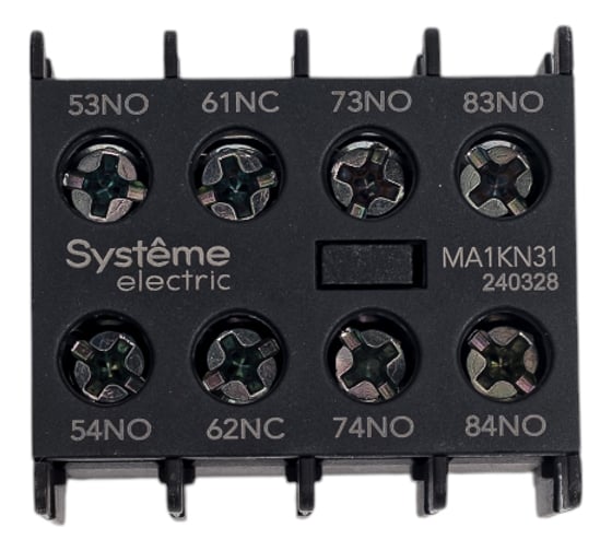 Изображение товара Блок дополнительных контактов Systeme Electric MA1KN 3НО+1НЗ MA1KN31