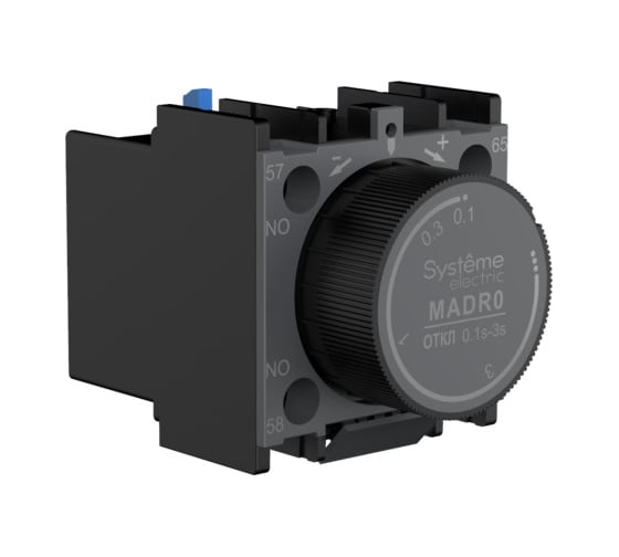Изображение товара Дополнительный контакт Systeme Electric MC1D выдержка времени включения 10…180С MADT4