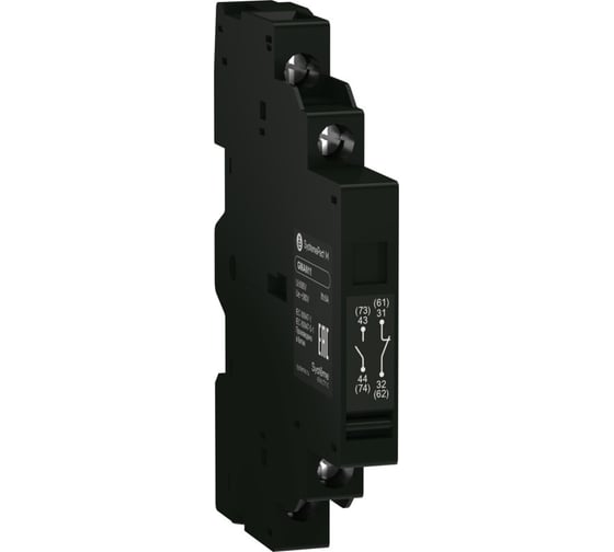 Изображение товара Дополнительный блок контактов Systeme Electric GM2/GM3 2НО боковой (GVAN20) GMAN20