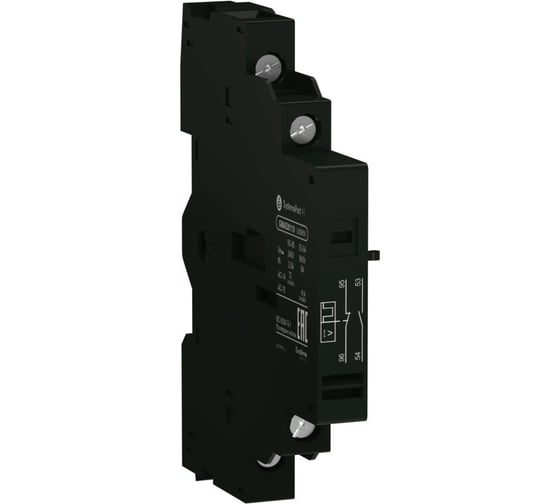 Изображение товара Контакт сигнала аварийного отключения Systeme Electric  НЗ + дополнительный контакт НЗ GM2/GM3 (GVAD0101) GMAD0101