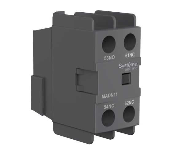 Изображение товара Дополнительный контакторный блок Systeme Electric  MC1D 2НО ФРОНТАЛЬНЫЙ МОНТАЖ (ранее LADN20) MADN20