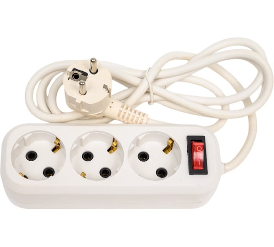 Изображение товара Удлинитель сетевой МПП УДЛИНИТЕЛЬ У1-3В-3 ПВС 3x0,75 2200Вт 10А 3гн 3м с/з 9990000000302