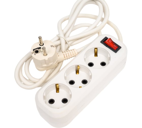 Изображение товара Удлинитель сетевой МПП УДЛИНИТЕЛЬ У1-3В-5 ПВС 3x0,75 2200Вт 10А 3гн 5м с/з 9990000000303