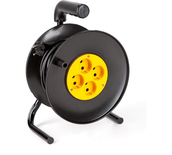 Изображение товара Удлинитель на катушке МПП УДЛИНИТЕЛЬ УС-4-50 ПВС 2x1,5 2200Вт 10А 4гн 50м б/з 9990000004502