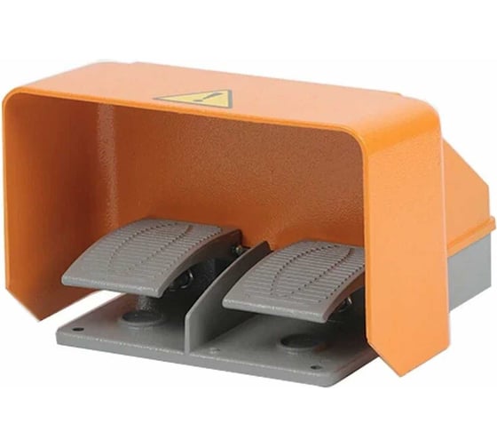 Изображение товара Педаль-выключатель Keepler-Stan, кнопка-педаль YDT1-18 двойная с защитной крышкой, 220В, 6А УФ-21515