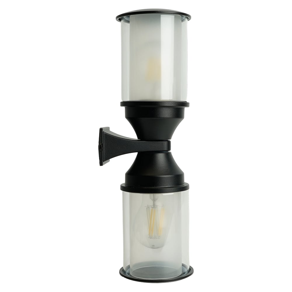 Изображение товара Садово-парковый светильник FERON DH1402 настенный IP54 2хE27 220V черный