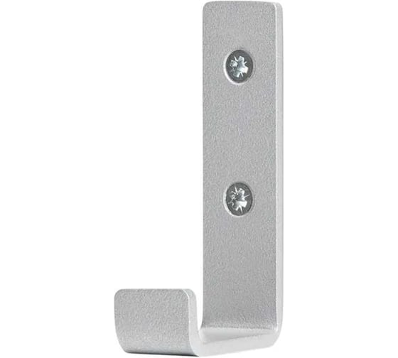 Изображение товара Крючок металлический мебельный Primo&Mensa настенный, толщина 2,5 мм, цвет серебро PM-K1.2.5.9006MPM