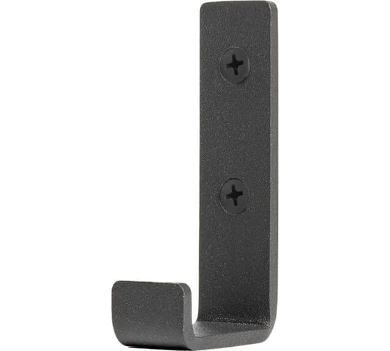 Изображение товара Крючок металлический мебельный Primo&Mensa настенный, толщина 2,5 мм, цвет темно-серый PM-K1.2.5.7022MPM