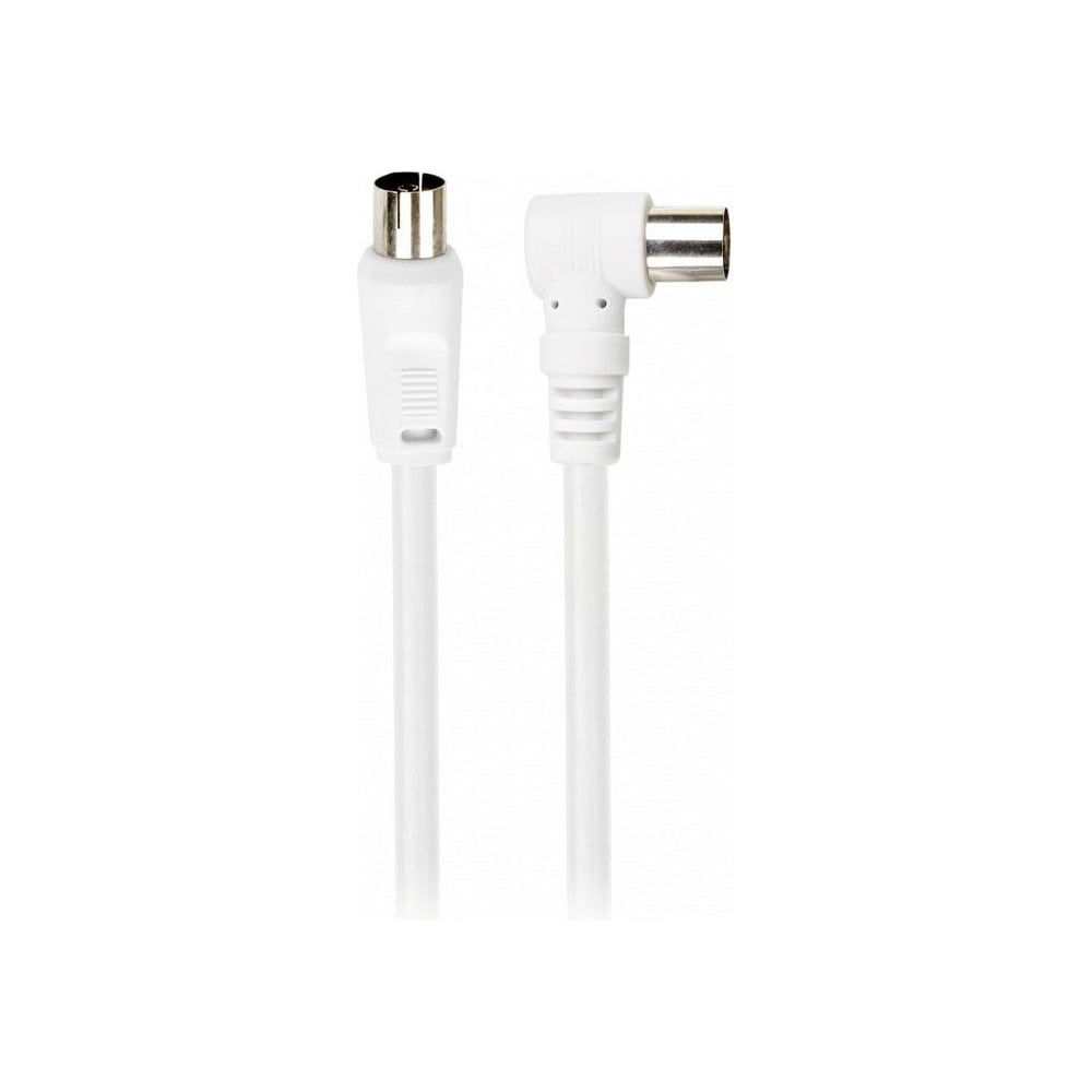 Изображение товара Антенный кабель SMARTBUY 1.8 м разъемы M-M угловой белый