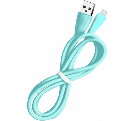 Изображение товара Дата-кабель SMARTBUY 8pin кабель в резиновой оплетке Gear 1 м, 2 А, светло-зеленый iK-512RG lgreen