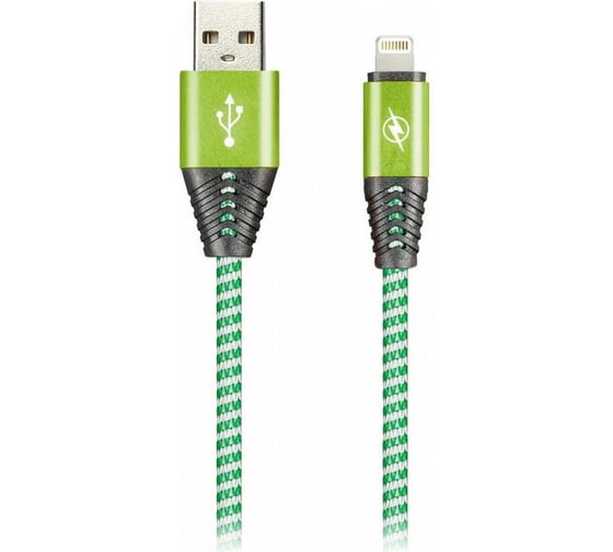 Изображение товара Дата-кабель SMARTBUY 8pin HEDGEHOG зеленый 2 А, 1 м iK-512HH green