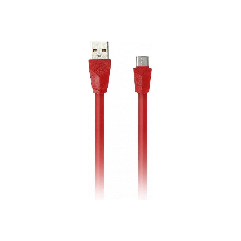 Изображение товара Дат-кабель SMARTBUY USB - micro USB плоский 1м красный iK-12r red