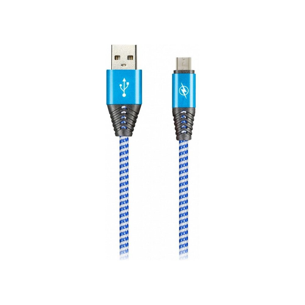 Изображение товара Дата-кабель SMARTBUY MicroUSB HEDGEHOG синий 2 А 1 м