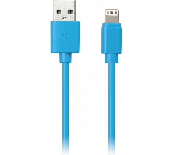 Изображение товара Дата-кабель SMARTBUY USB - 8-pin для Apple цветные, длина 1 м, голубой iK-512c blue