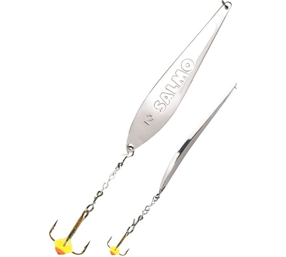 Изображение товара Зимняя вертикальная блесна Lucky John S-3-Z, с цепочкой и тройником, 7г, цвет S, блистер 82762-S