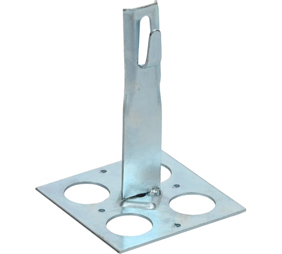 Изображение товара Держатель проводника круглого IEK 6-8мм, для плоской кровли, h=90мм, оцинкованная сталь, HDZ ZDP85-14-1-68-90