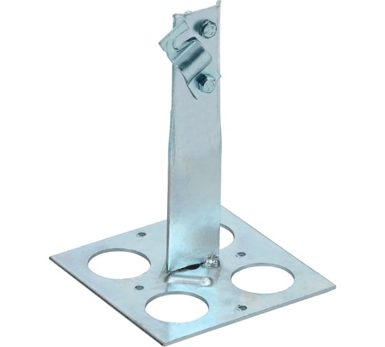 Изображение товара Держатель проводника круглого IEK 6-10мм, винтовой для плоской кровли, h=90мм, оцинкованная сталь, HDZ ZDP85-14-1-16-90