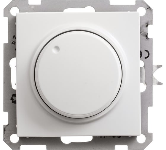 Изображение товара Светорегулятор (диммер) поворотный Systeme Electric W59 400Вт, 230В, механизм, белый SR-5S3-1-86
