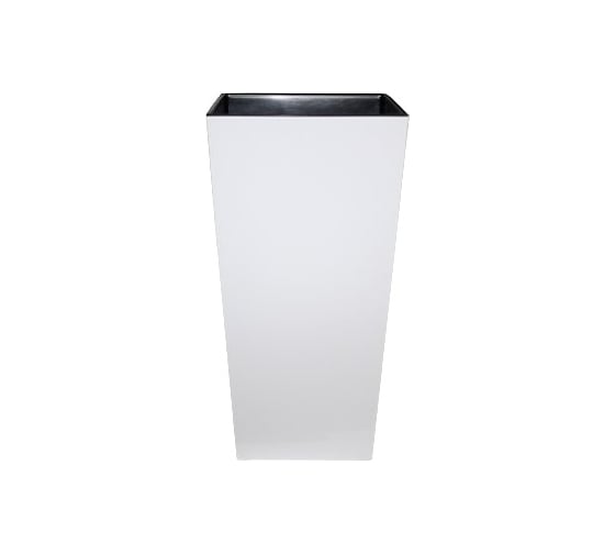 Изображение товара Кашпо с вкладышем LAMELA Sp.z o. 532 FINEZJA 19х19х36 см, белое 030943