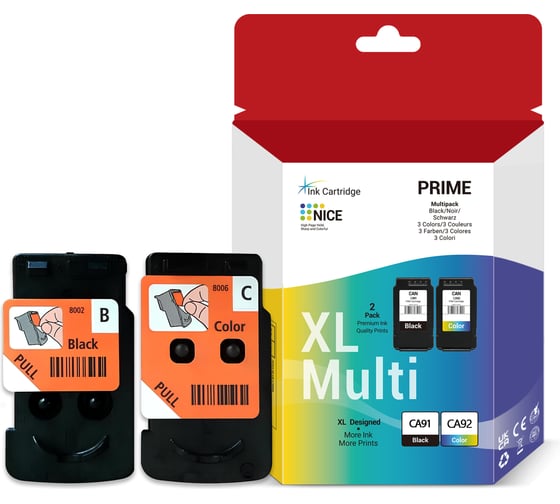 Изображение товара Комплект печатающих головок Solution Print SP CA91/CA92 (QY6-8002/QY6-8018) OEM.ref для Canon цветная и черная 354394